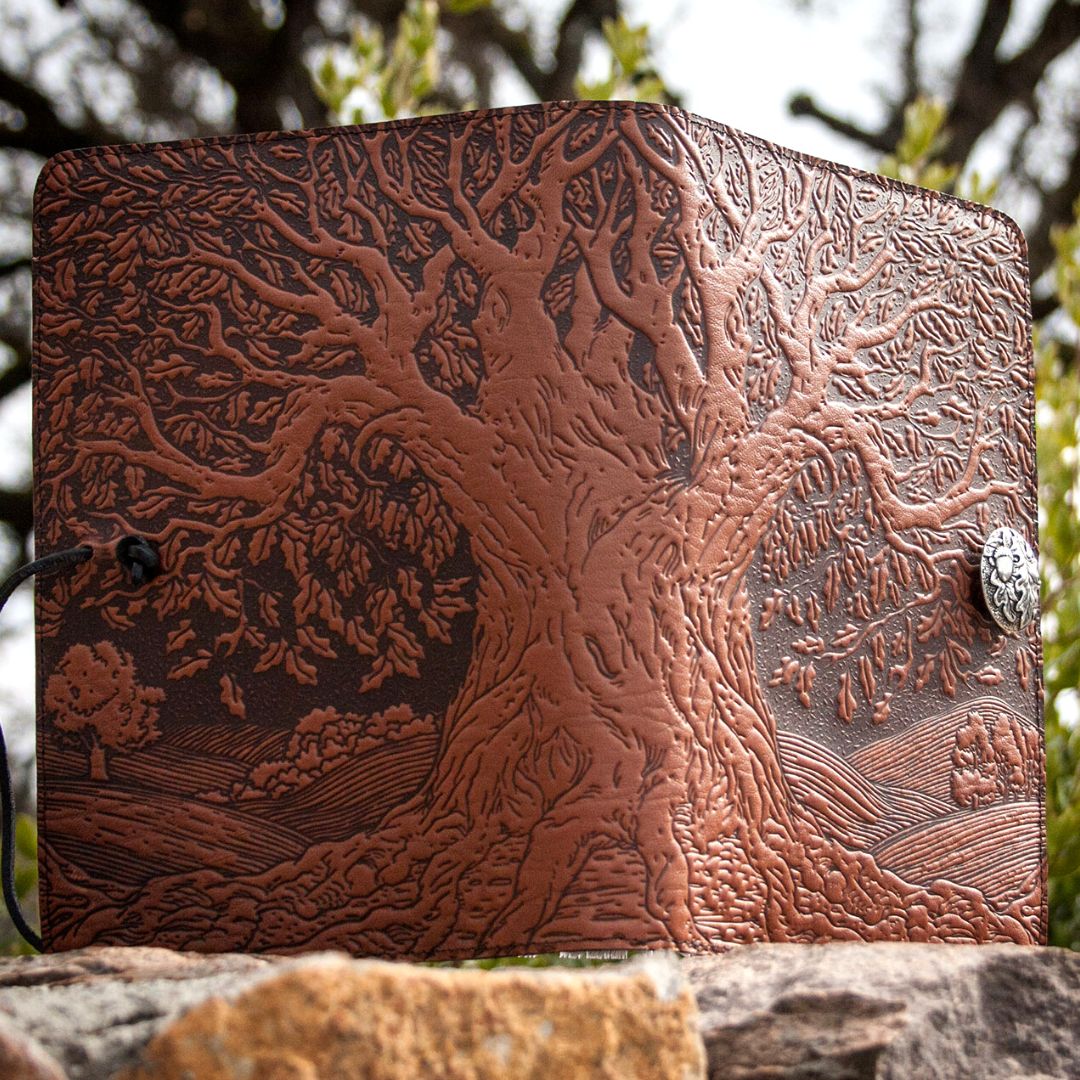 Tree of Life Leather Portfolio by Oberon Design