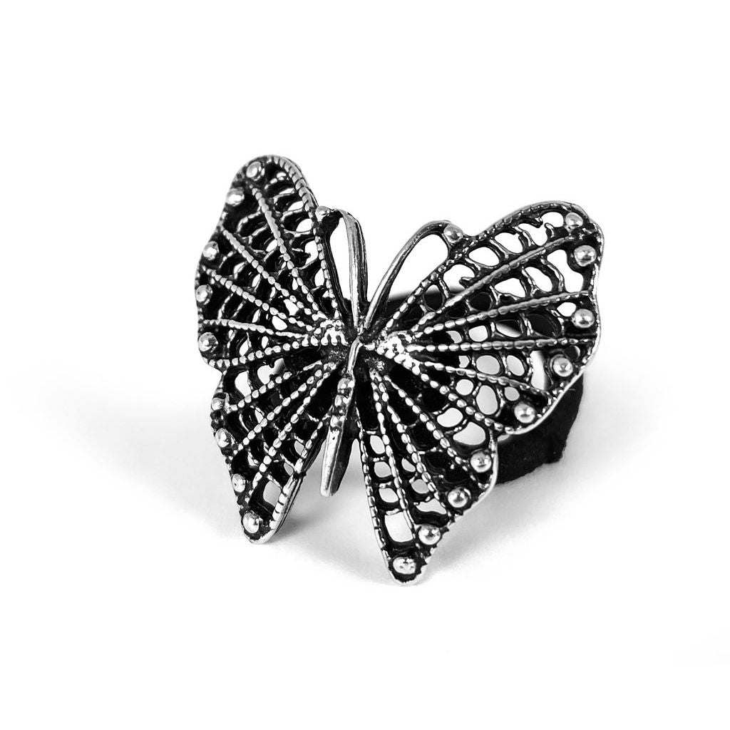 Oberon Design Ponytail Holder, Women&#39;s Hair Tie, Butterfly