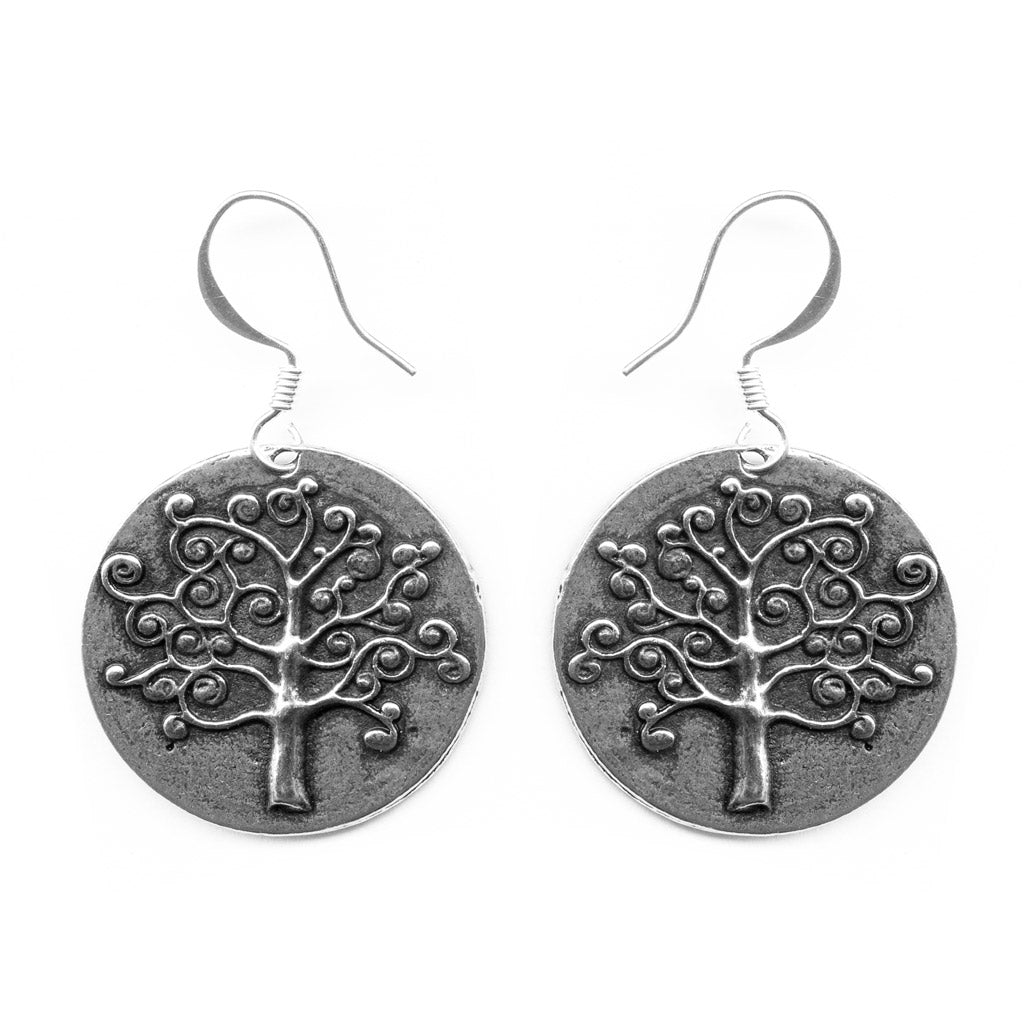 Oberon Design Britannia Metal Jewelry, Earrings, Whimsey Tree