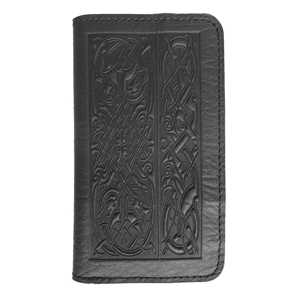 iPhone Wallet, Celtic Hounds - Black
