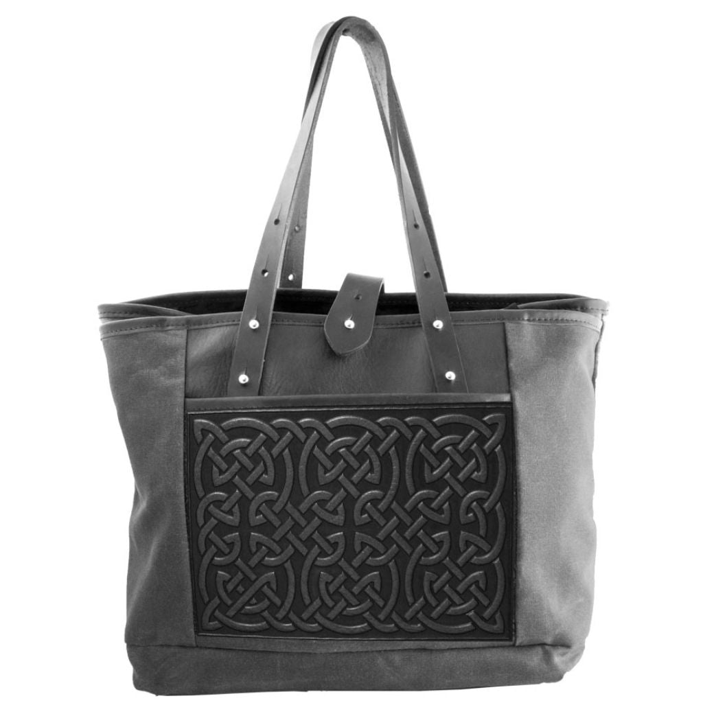 Everyday Tote, Bold Celtic in Black &amp; Charcoal