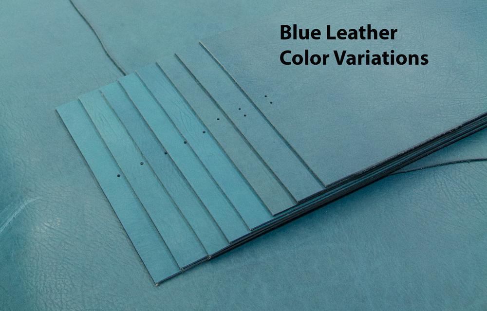 Oberon Design Leather Colors ,  Blue Variations