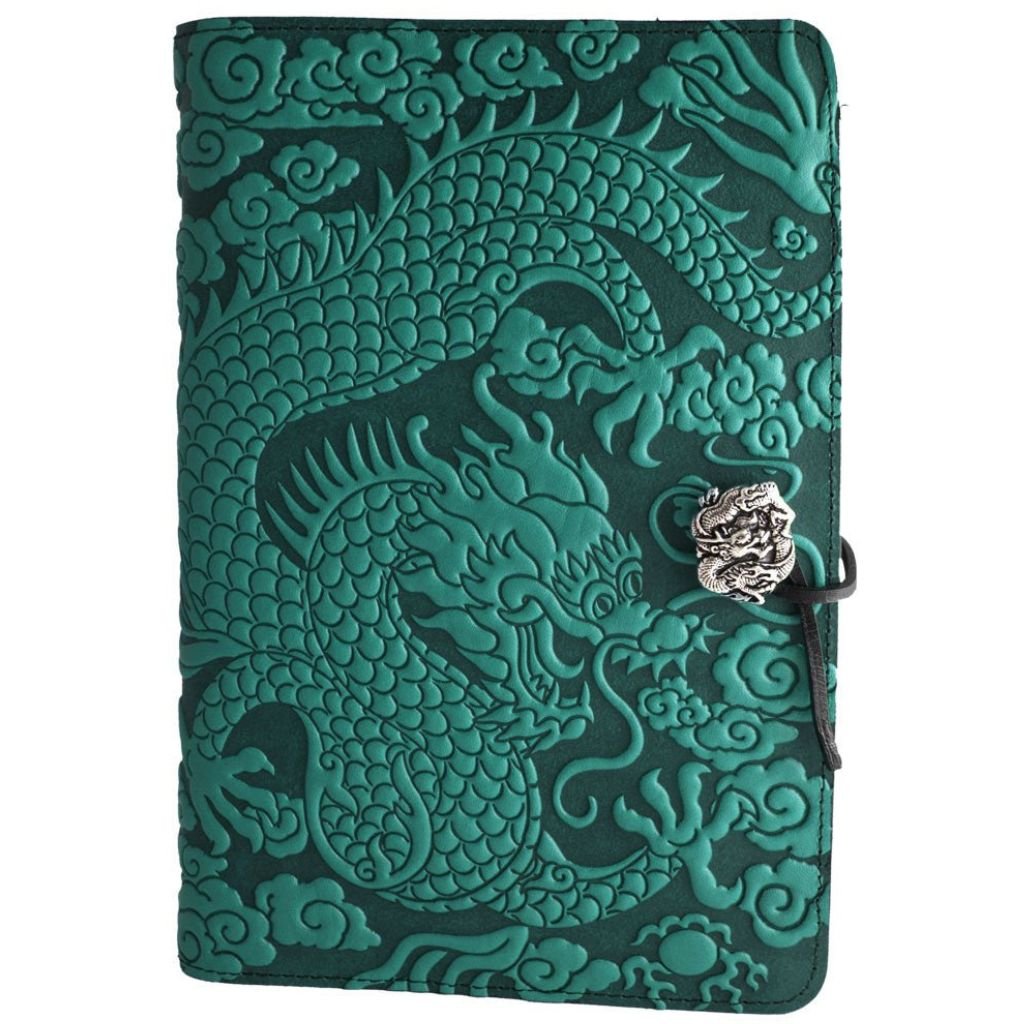 Leather Refillable Journal Notebook, Cloud Dragon