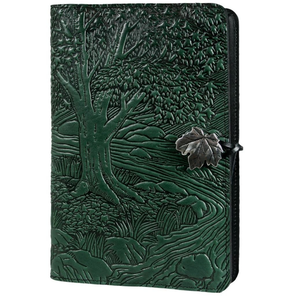 Leather Refillable Journal Notebook, Creekbed Maple