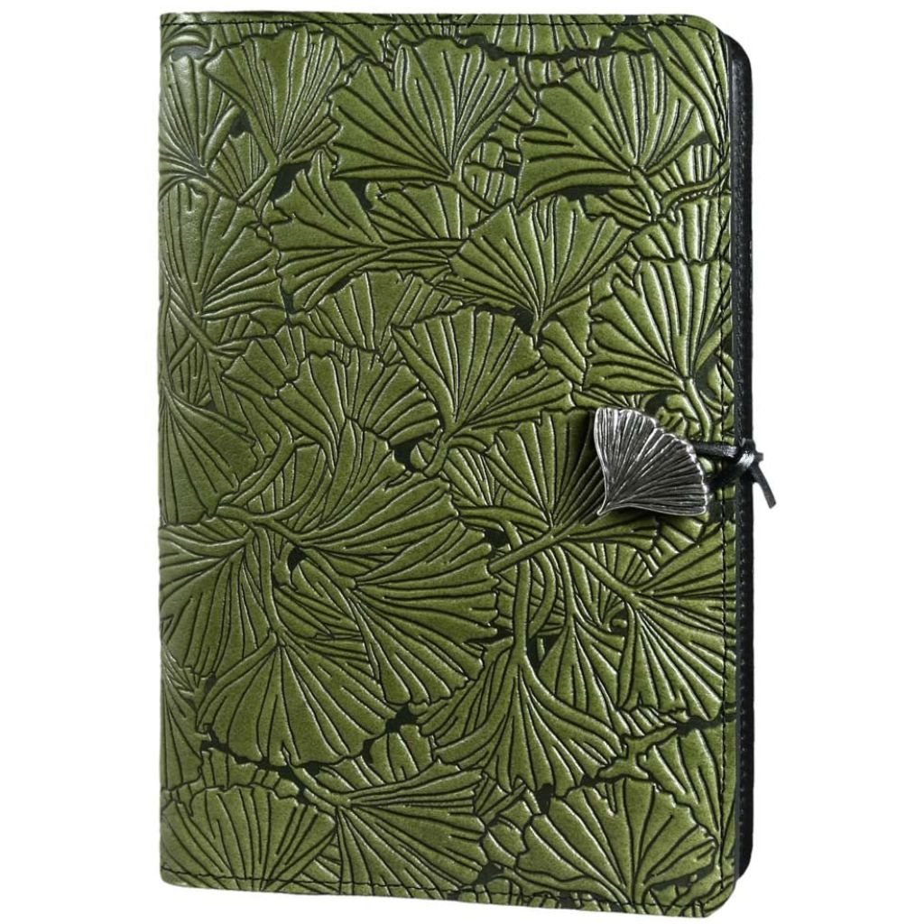 Leather Refillable Journal/Notebook, Ginkgo