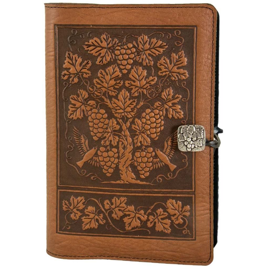 Leather Refillable Journal/Notebook, Grapevine