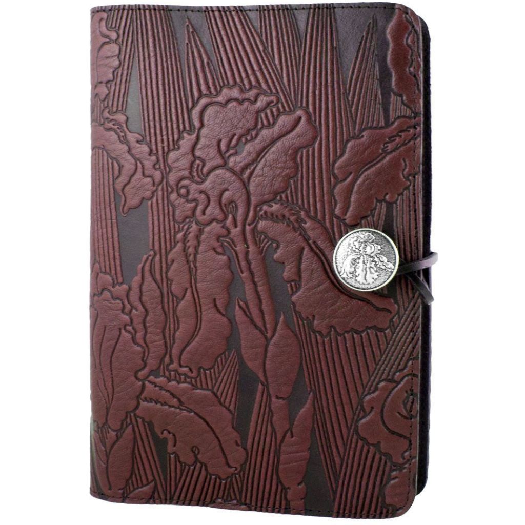Leather Refillable Journal Notebook, Iris