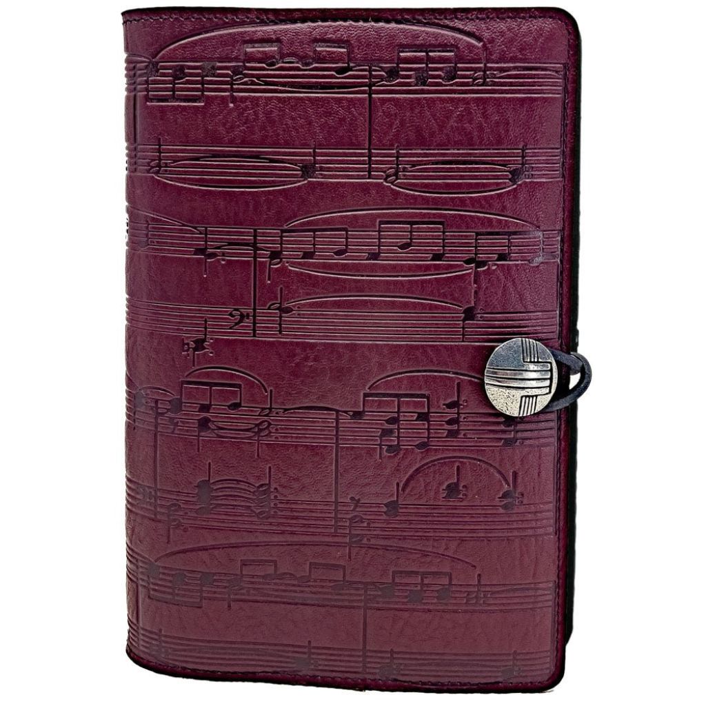 Leather Refillable Journal Notebook, Sheet Music