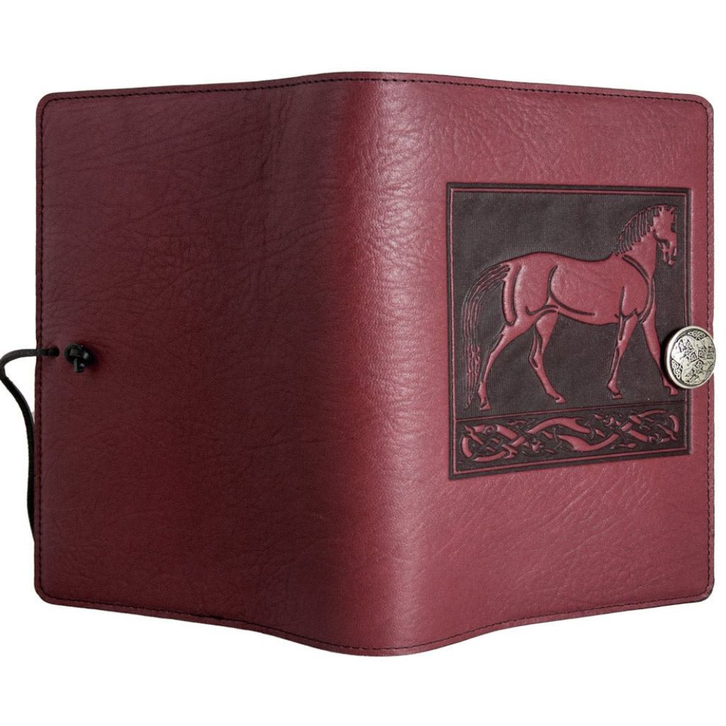 Leather Refillable Journal Notebook Standing Horse
