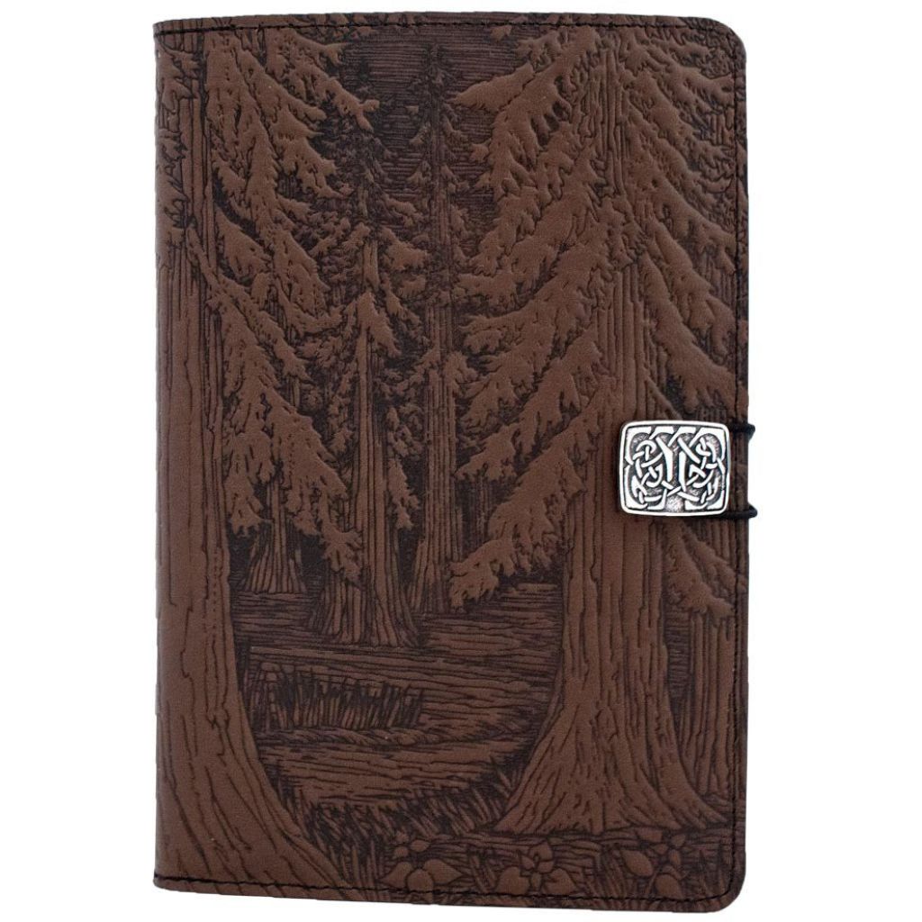 Oberon Design Leather iPad Mini Cover, Case, Forest, Chocolate