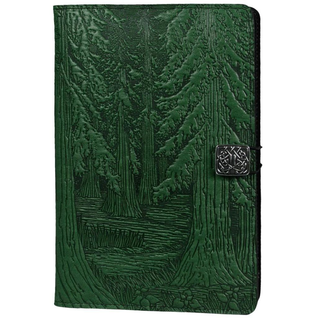 Oberon Design Leather iPad Mini Cover, Case, Forest, Fern