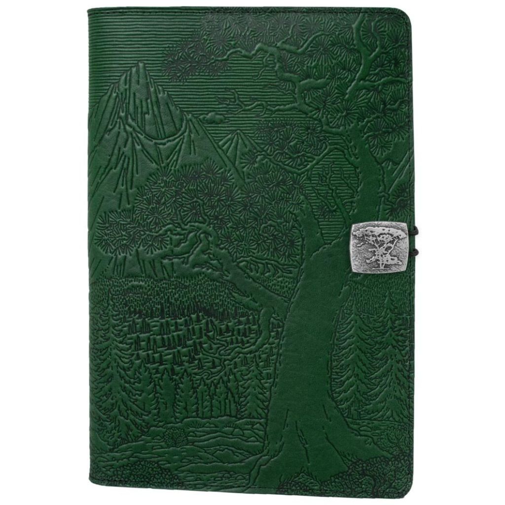 Oberon Design Leather iPad Mini Cover, Case, High Sierra, Green