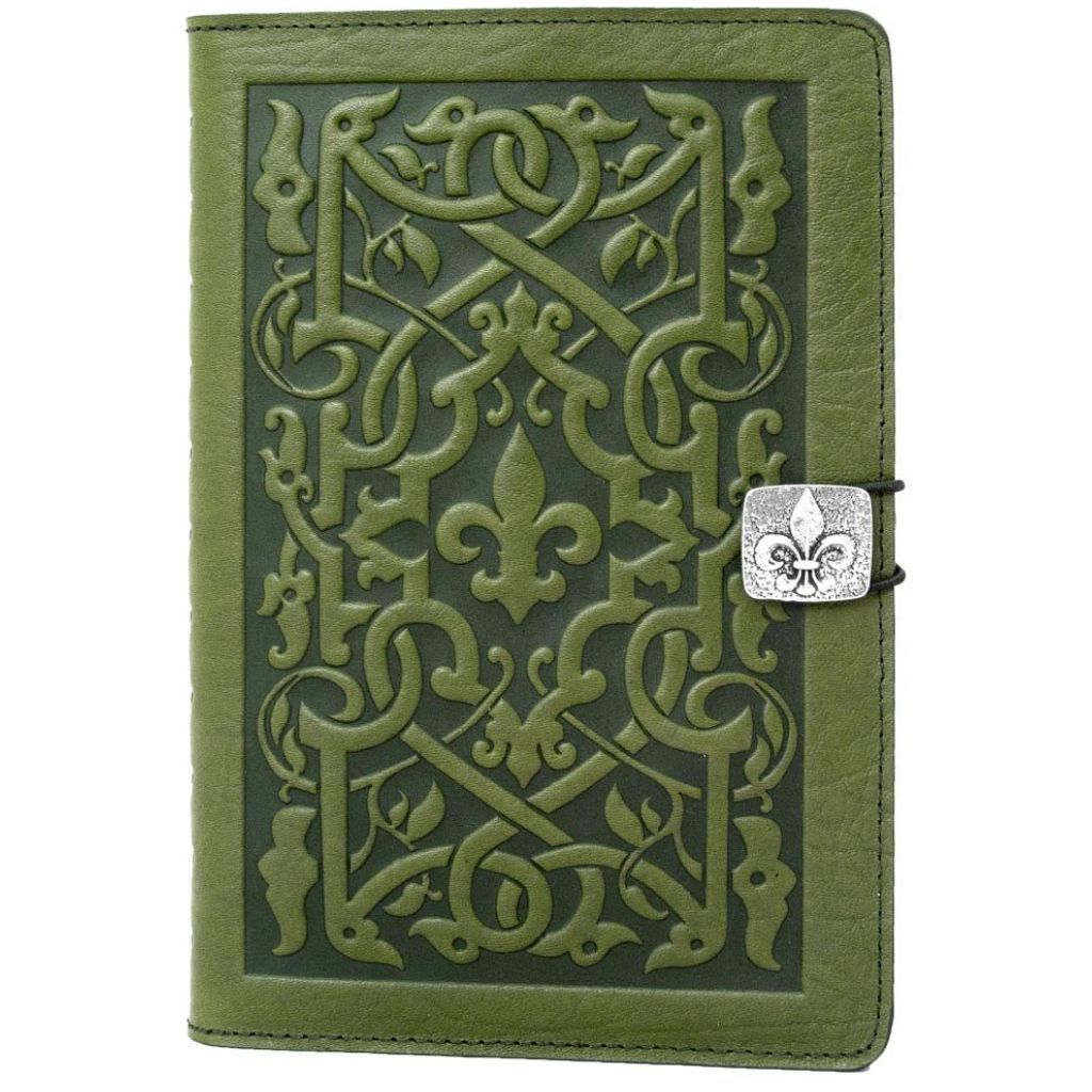 Oberon Design Leather iPad Mini Cover, Case, The Medici, Fern