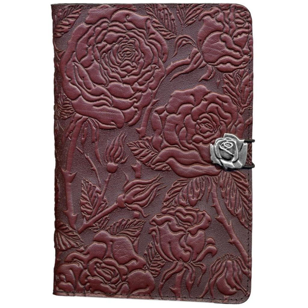 Oberon Design, Leather iPad Mini Cover, Wild Rose, Wine