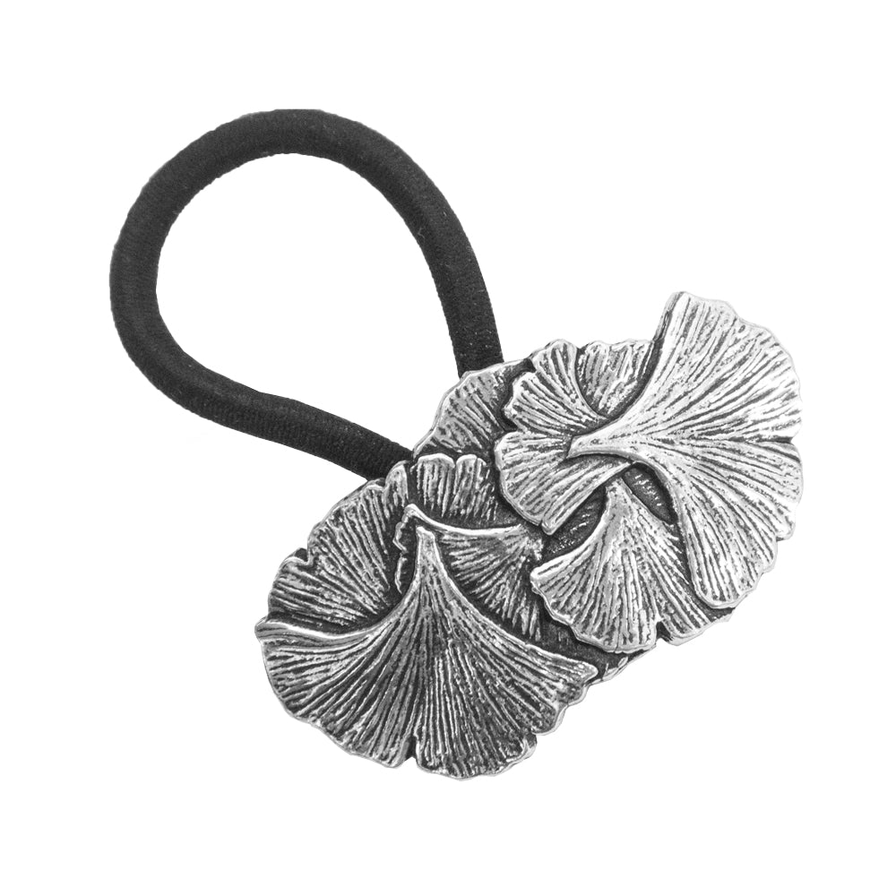 Oberon Design Ginkgo Leaf Jewelry Set V, Ponytail Holder