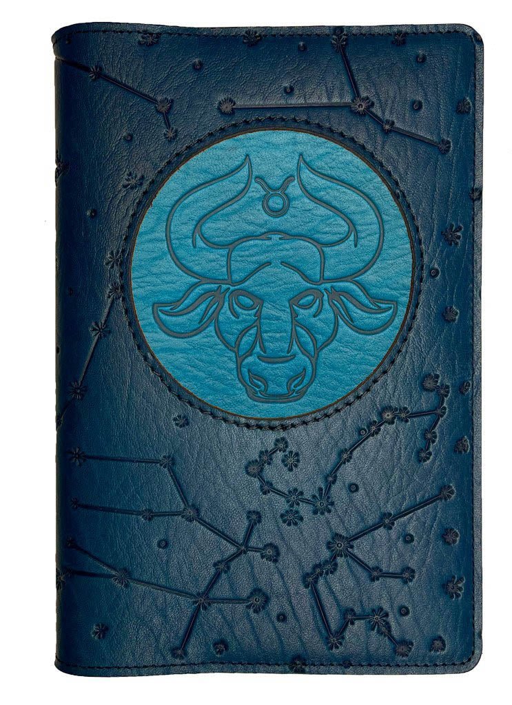 Oberon Design Zodiac Icon Journal Constellations, Taurus, Blue &amp; Navy