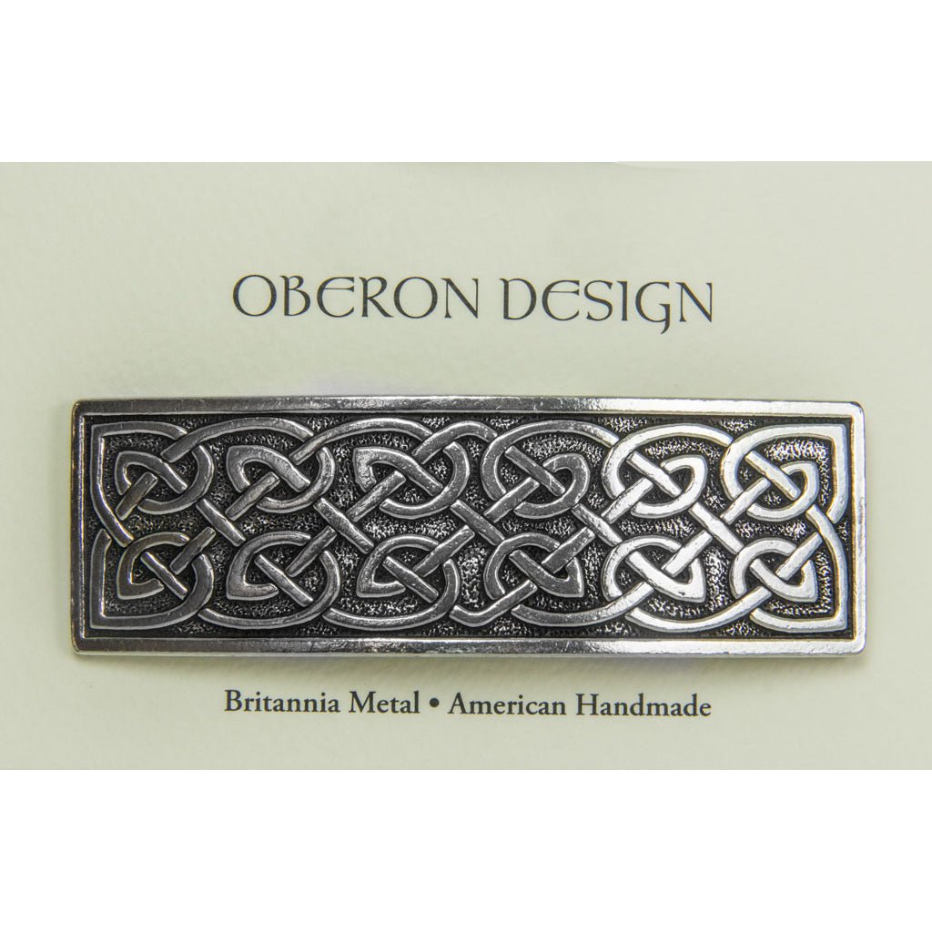 Oberon Design Hair Clip, Barrette, Hair Accessory, Large Celtic, Card