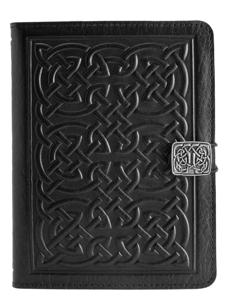 Genuine leather cover, case for Kindle e-Readers, Bold Celtic, Black