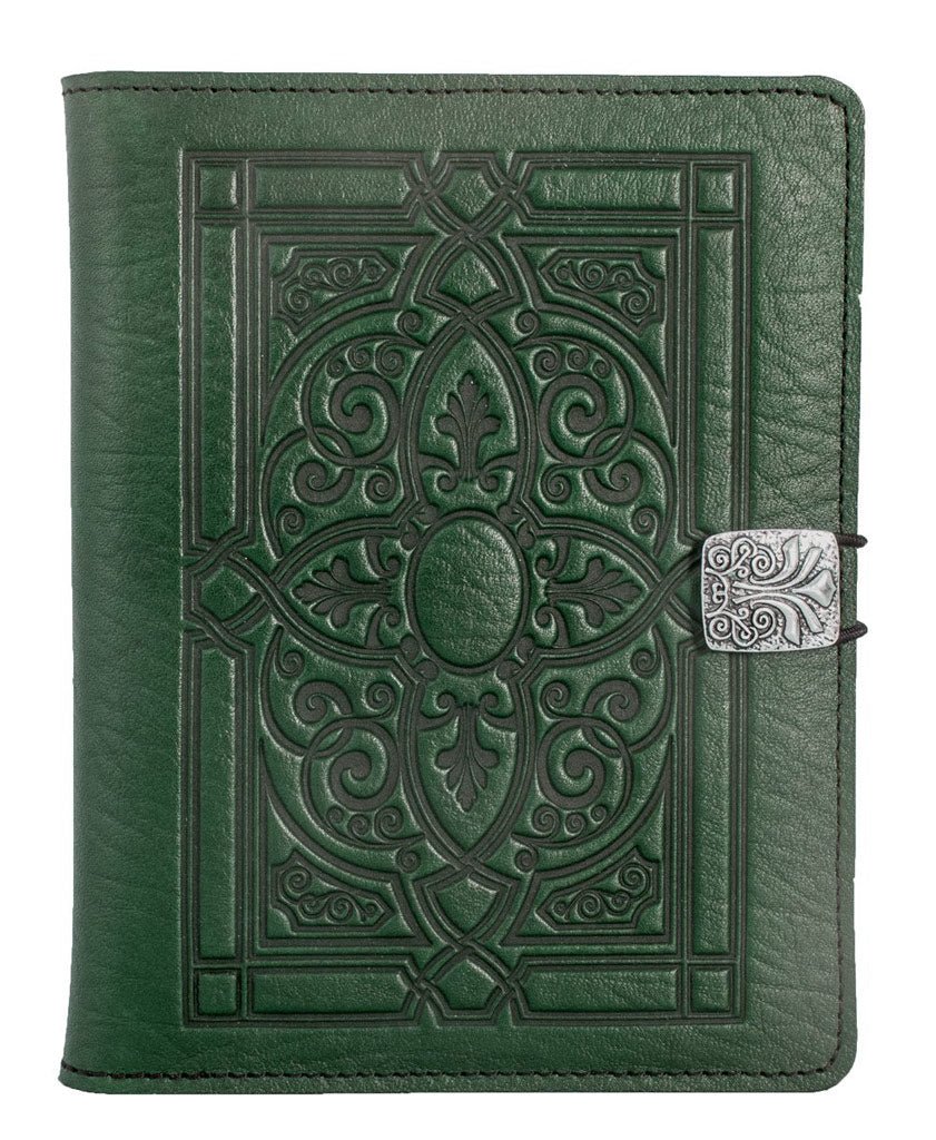 Genuine leather cover, case for Kindle e-Readers, Florentine, Green