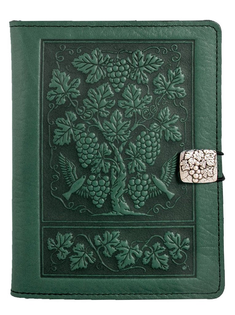 Genuine leather cover, case for Kindle e-Readers, Grapevine, Green