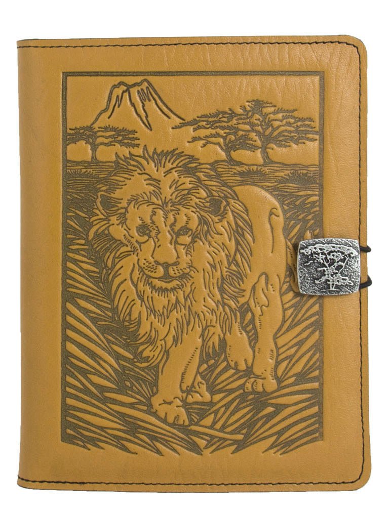 Genuine leather cover, case for Kindle e-Readers, Lion, Marigold