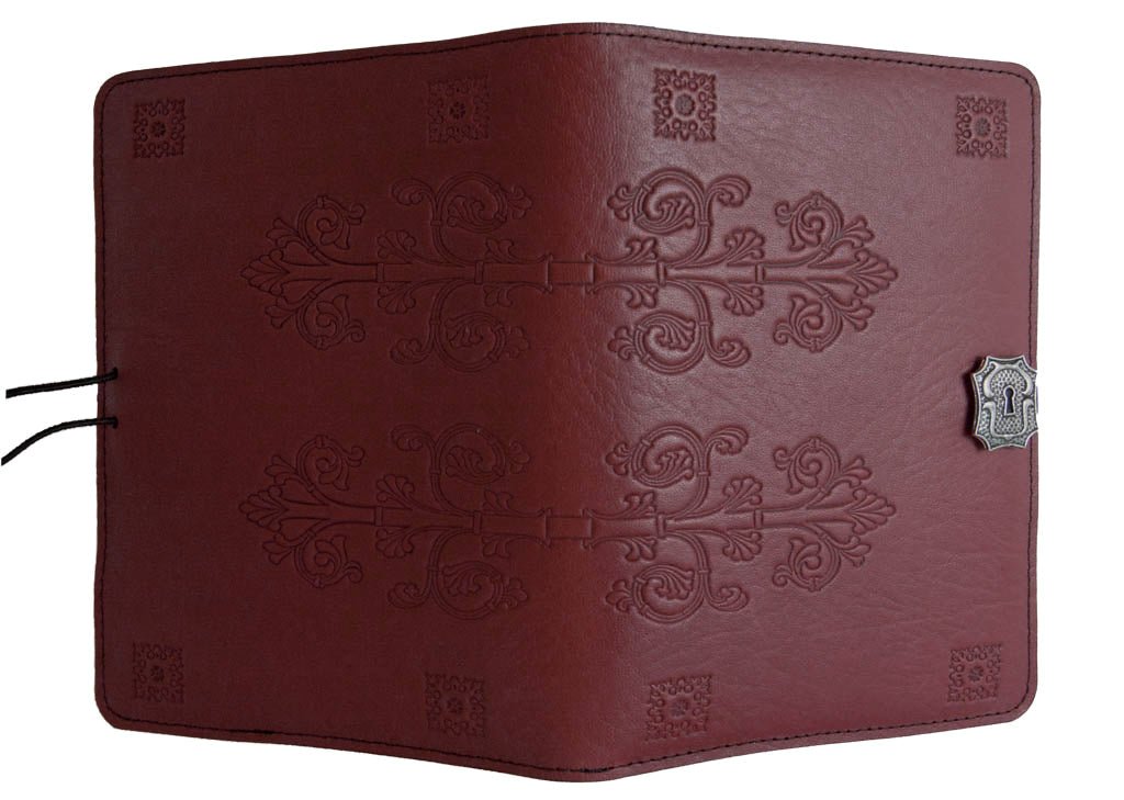 Genuine leather cover, case for Kindle e-Readers, Da Vinci, Wine - Open