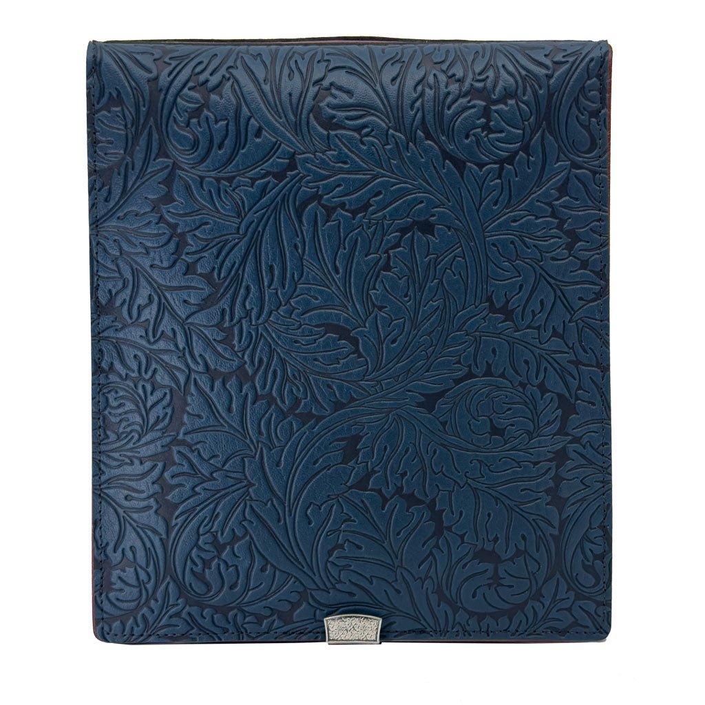 Oberon Design Leather Kindle Scribe Cover, Acanthus in Navy
