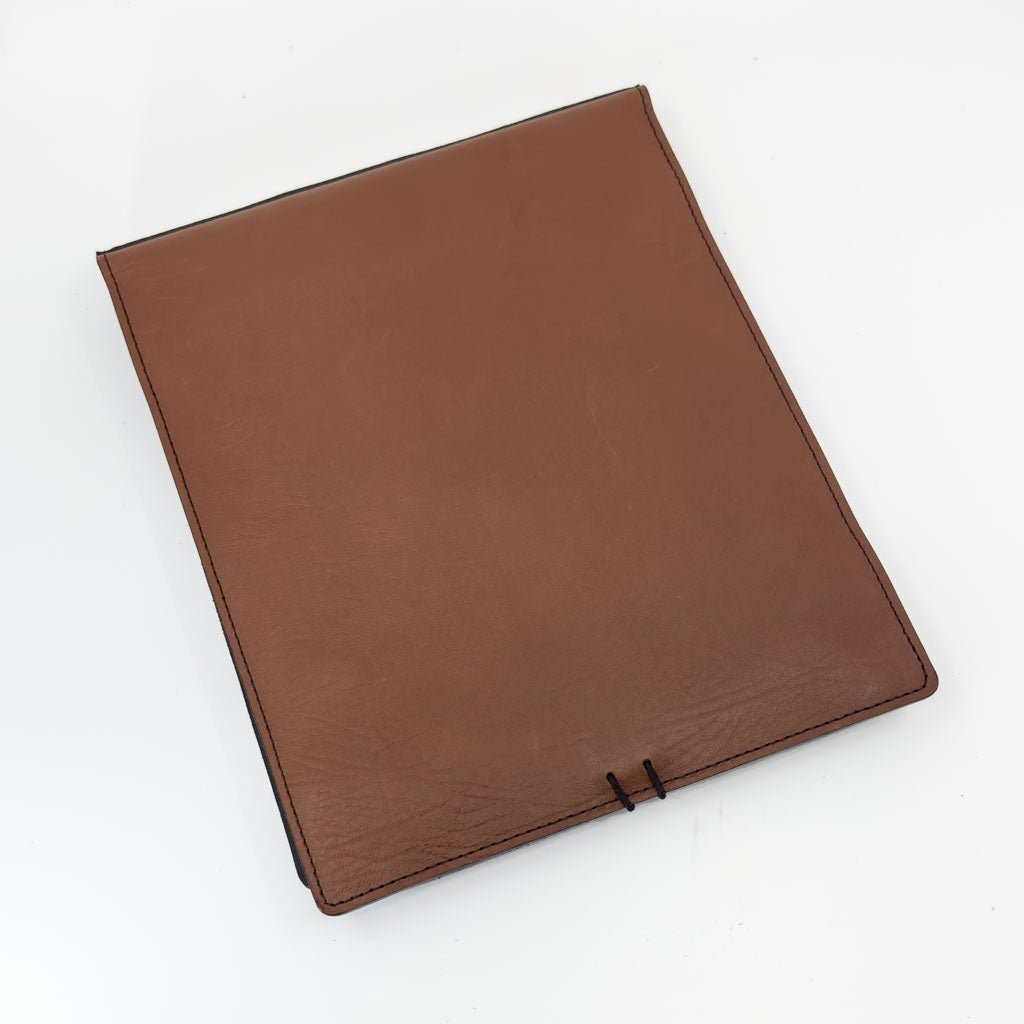 Oberon Design Leather Kindle Scribe Cover, Saddle, Back VIew