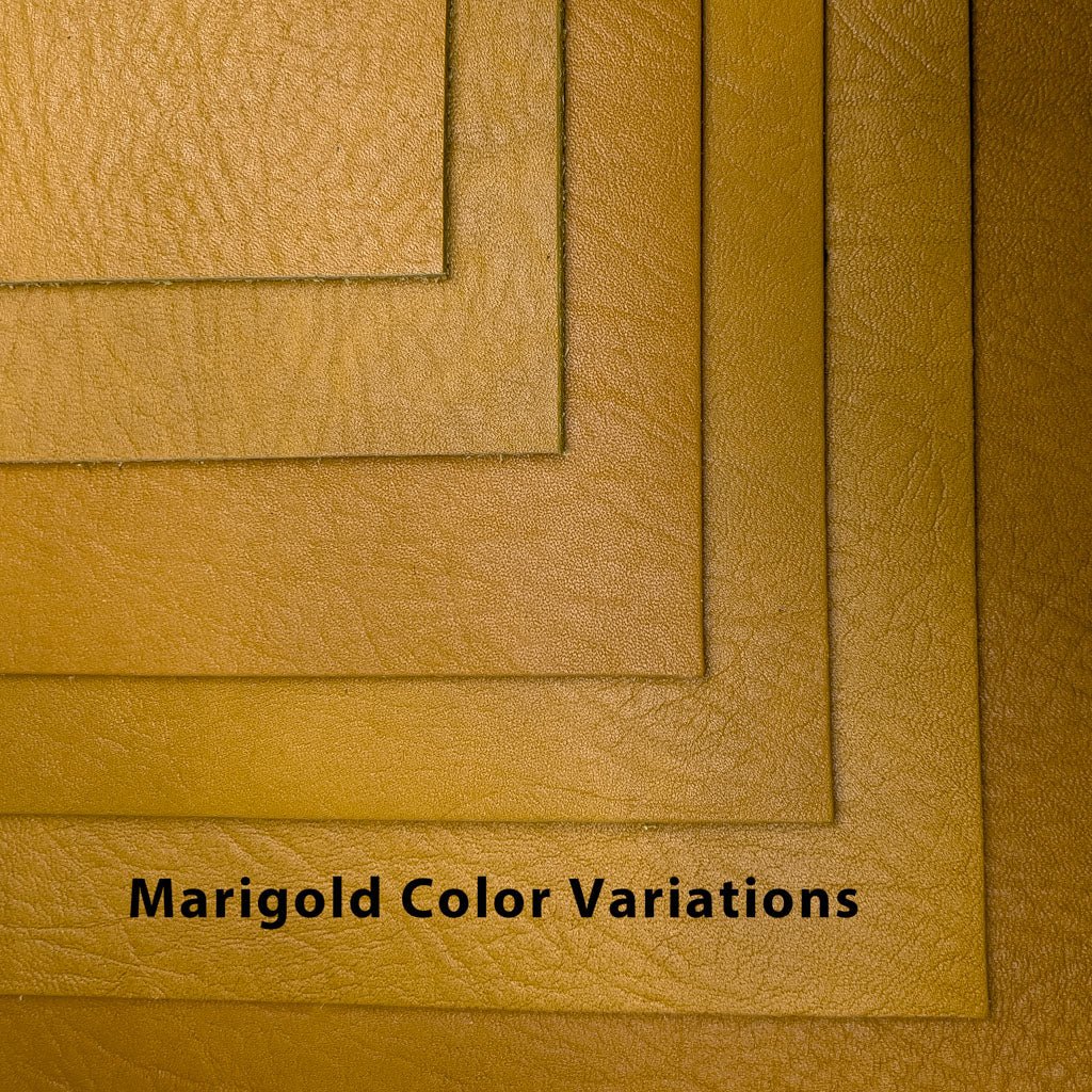 Oberon Design Marigold Leather Color Variations.