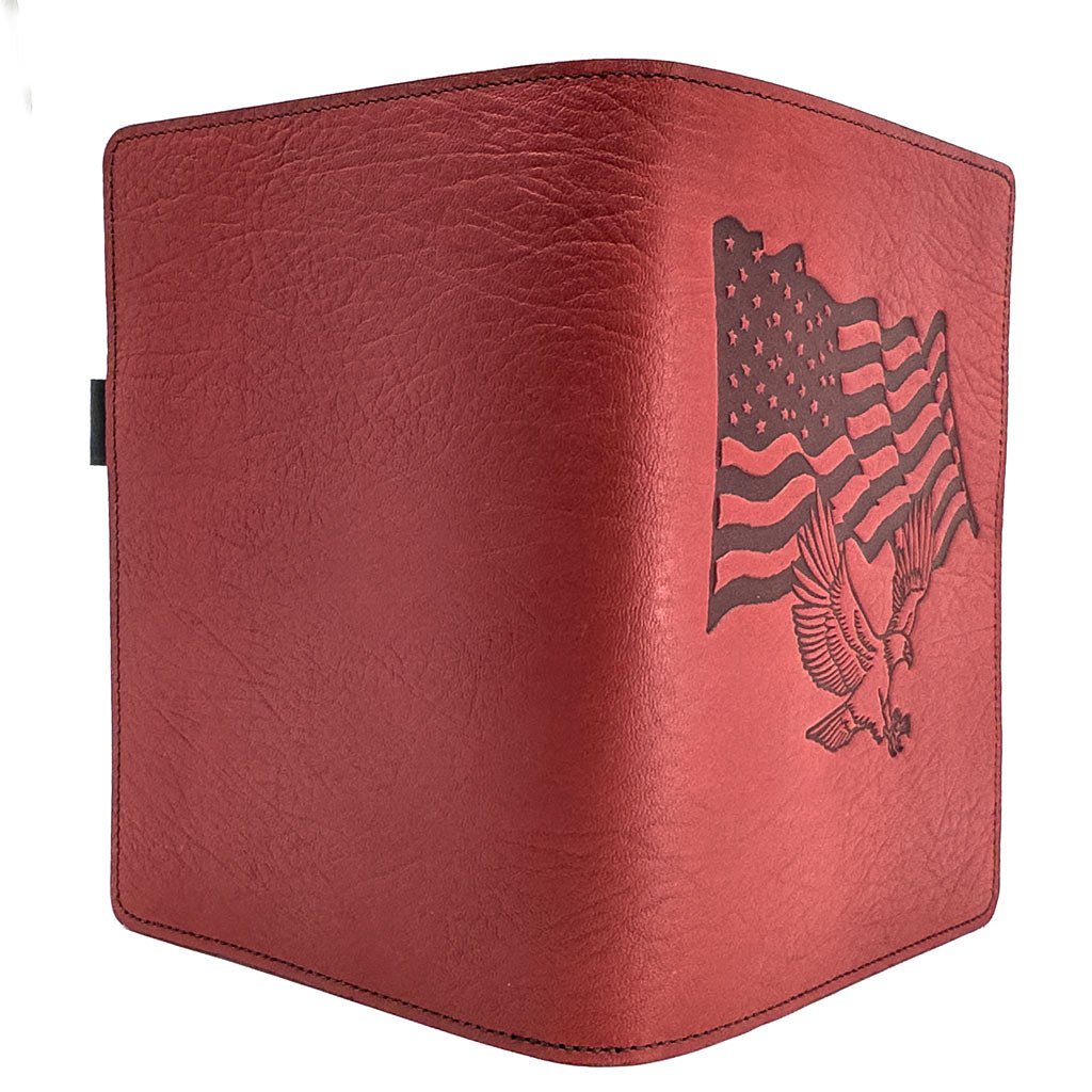 *Limited Edition* Leather Portfolio with Notepad, Flag and Eagle