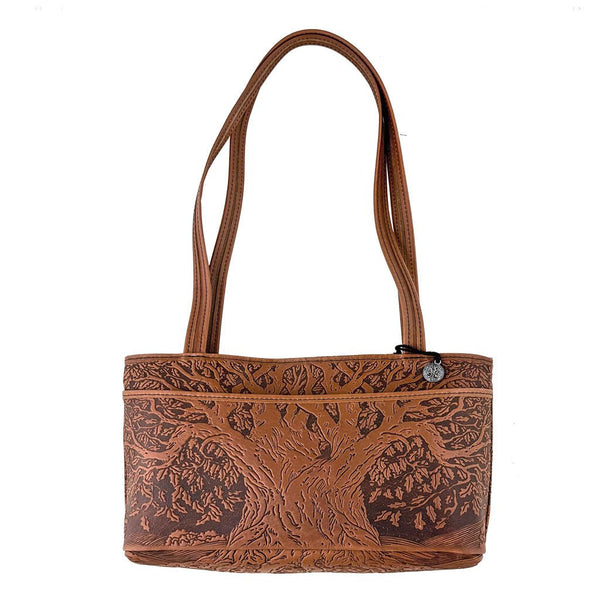 Tree of Life Round Leather Purse