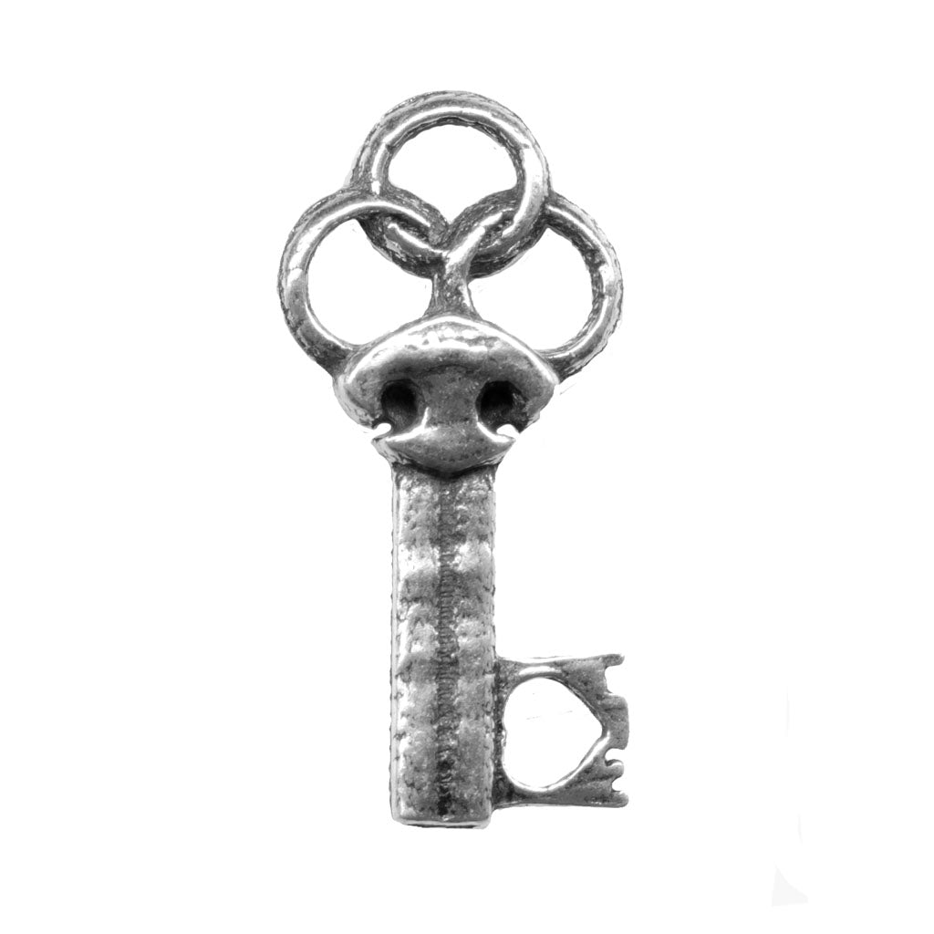 Oberon Design Britannia Metal Jewelry Charm, Key