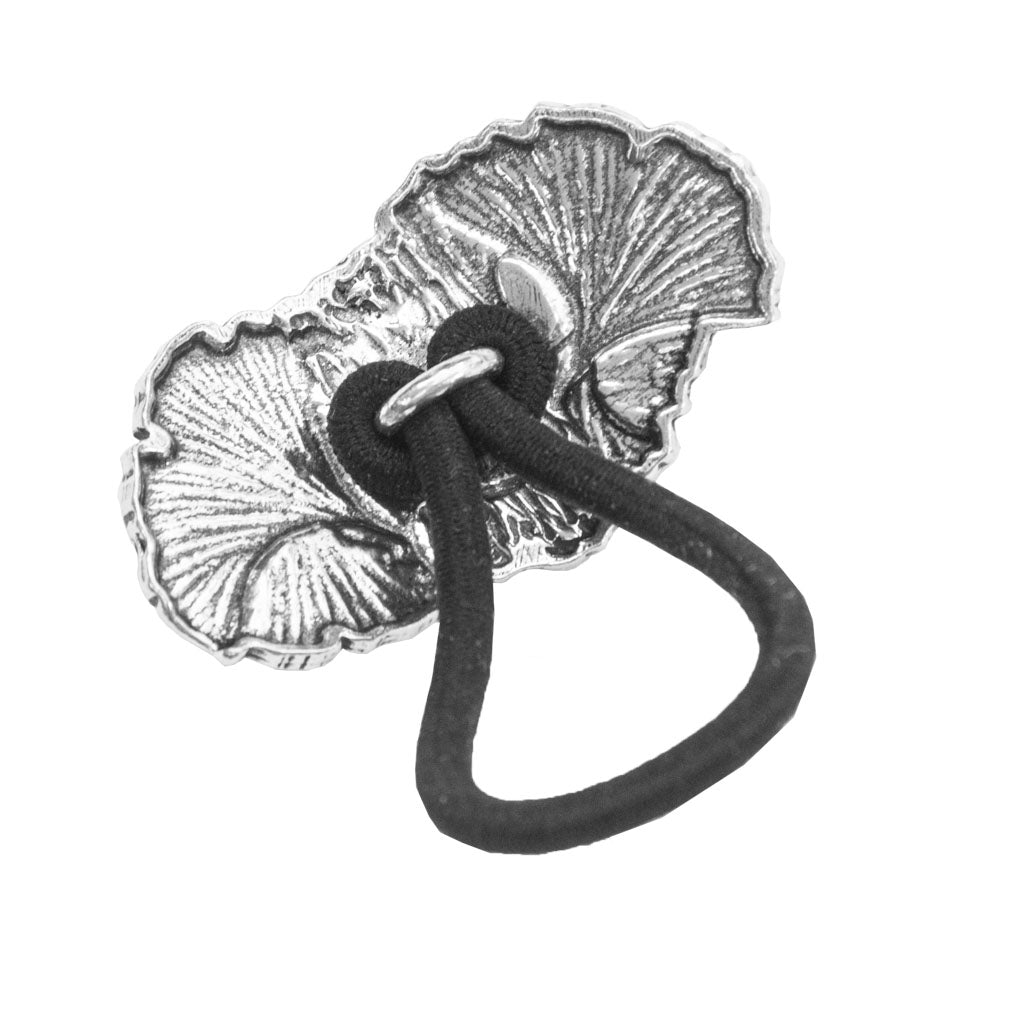 Oberon Design Ponytail Holder, Women's Hair Tie, Ginkgo