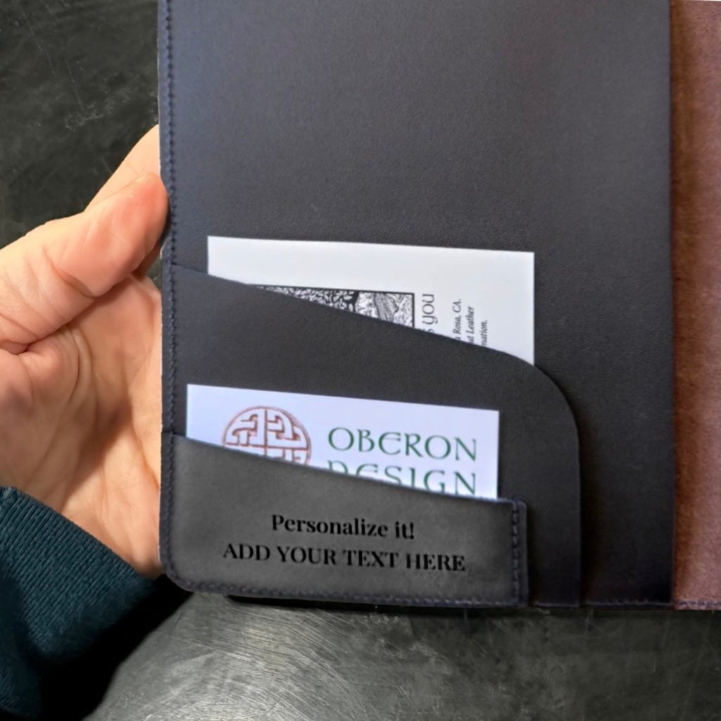 Oberon Design Small Notebook Portfolio, Personalization