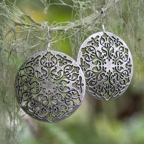 Oberon Design Hand-Cast Britannia Metal Earrings