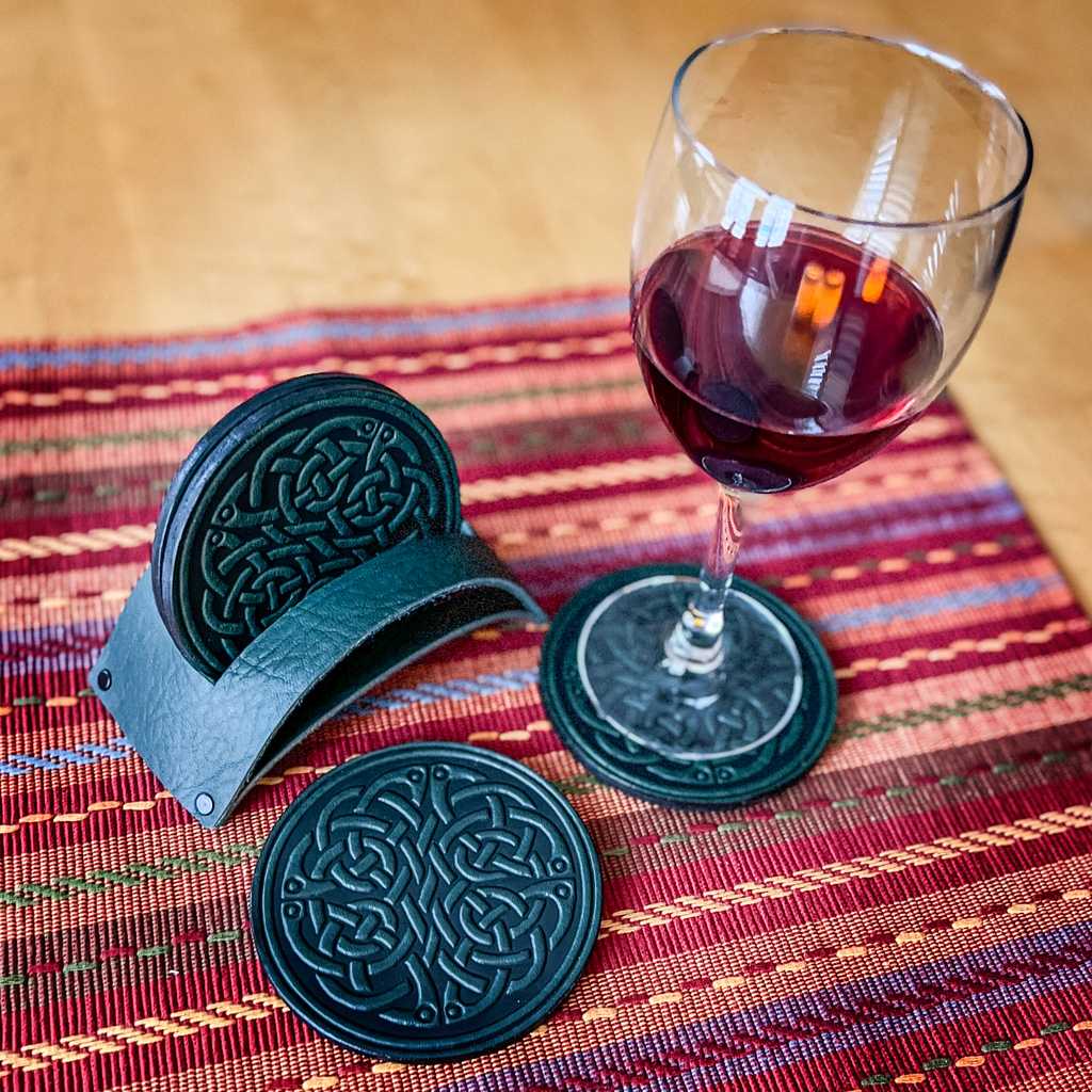Leather Coasters - Oberon Design
