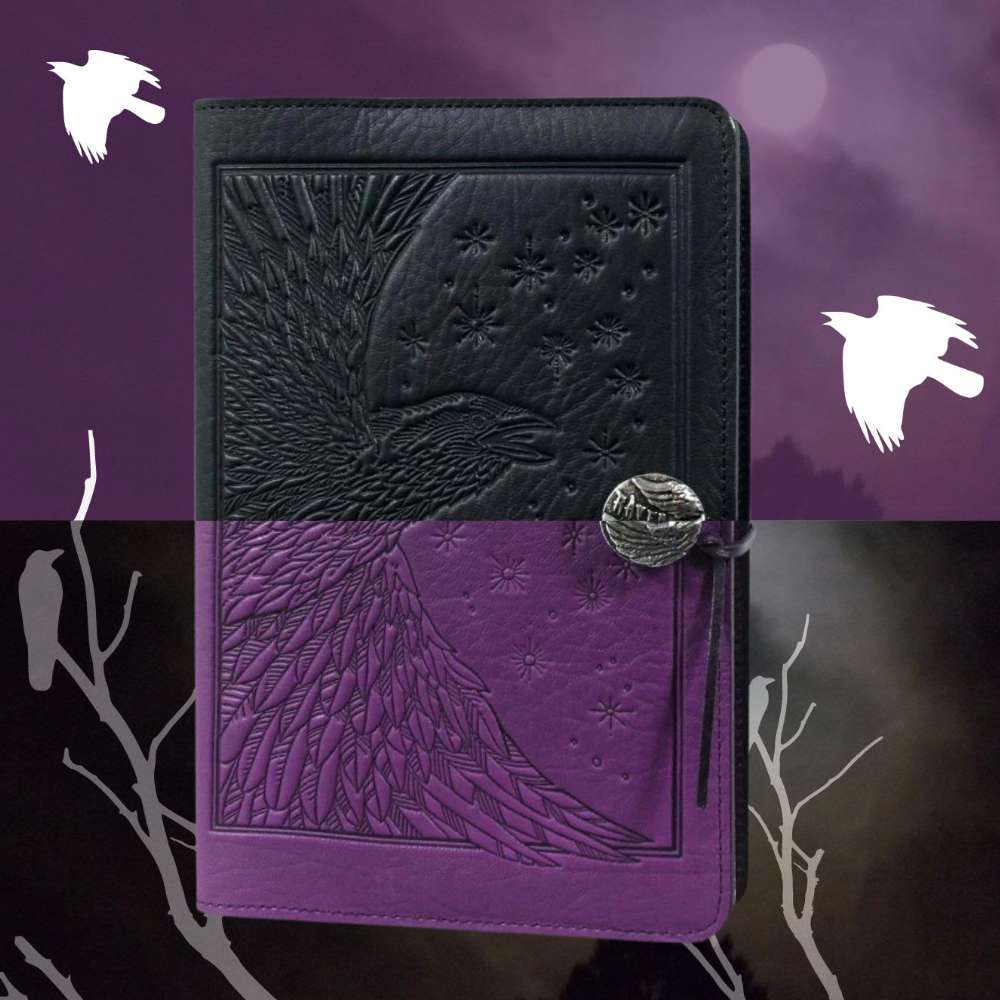 Raven Journal in Black and orchid