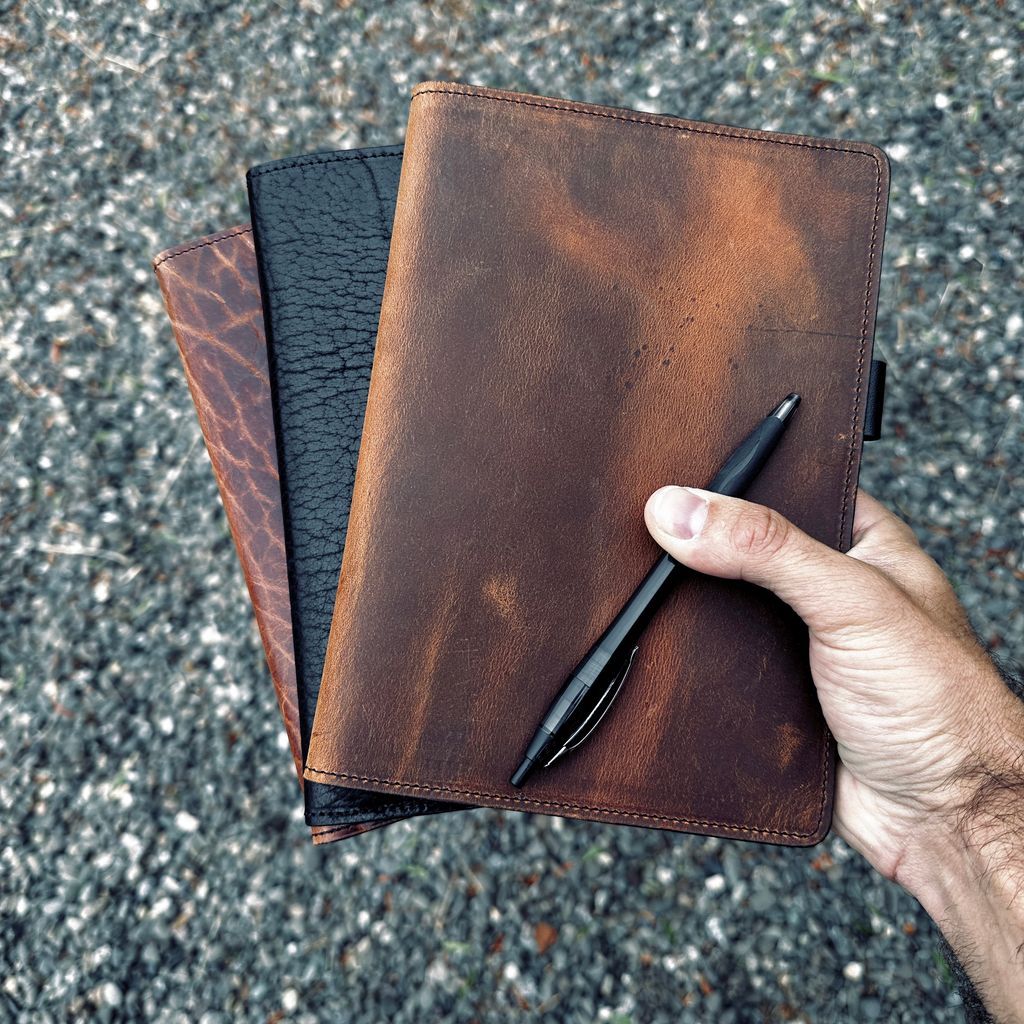 Limited Edition Rustic Leather Small Portfolio Covers