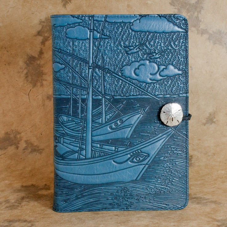Van Gogh Boats Leather Journal by Oberon Design