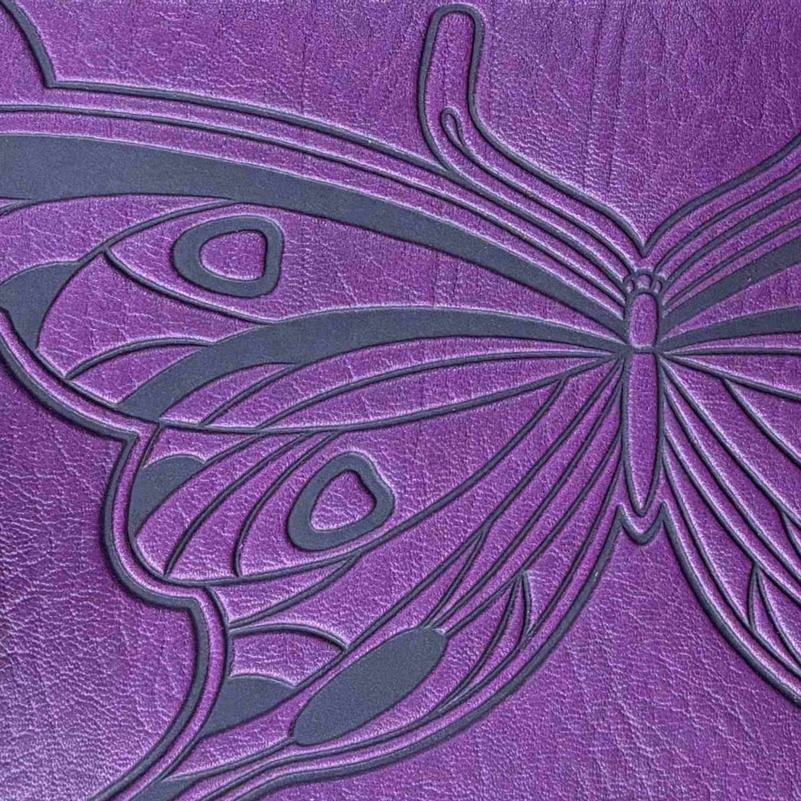 Oberon Design Butterfly on Orchid Leather