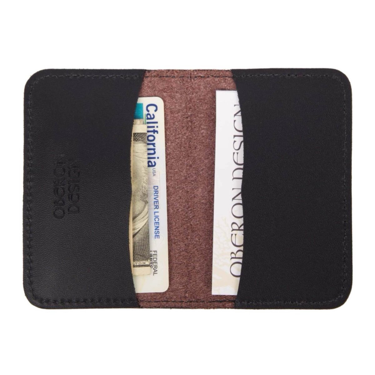 card sleeve wallets Leather Credit White Stitch transit cards Card Holders StockyardX, The