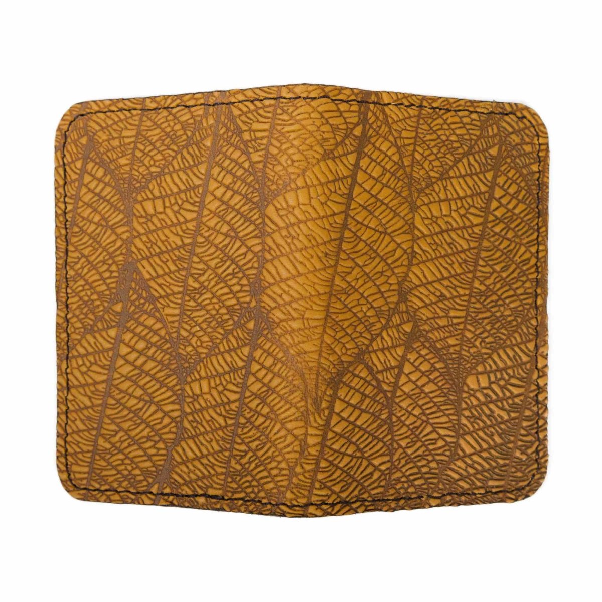 Fallen Leaves Mini Wallet, Red, open