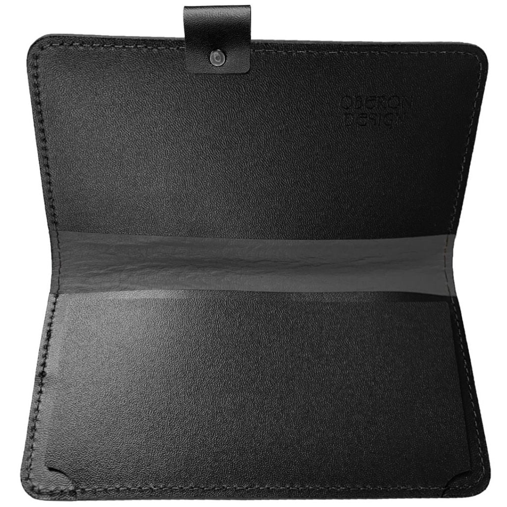 Checkbook Cover, Interior w/ Pen Loop (Black)