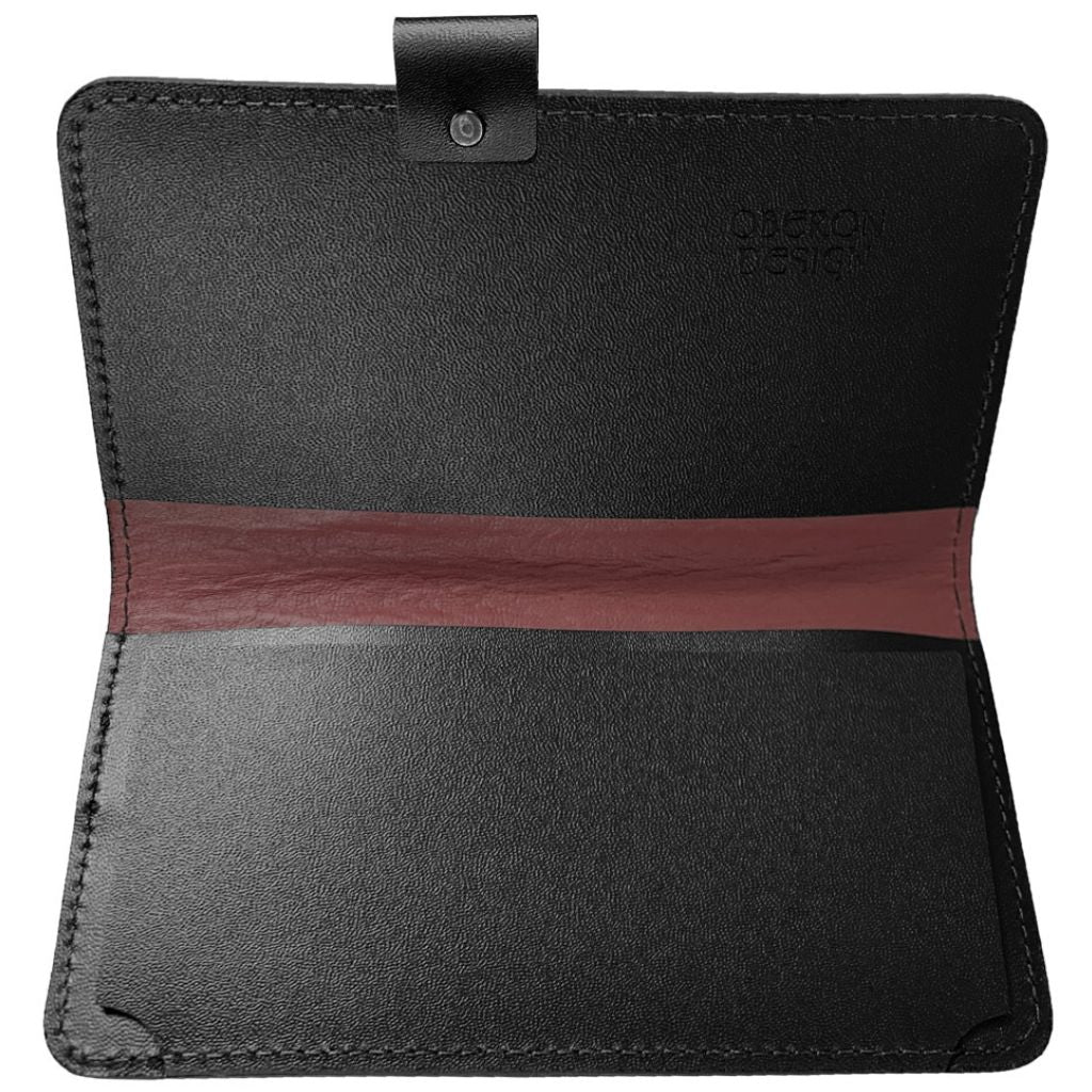 Checkbook Cover, Interior w/ Pen Loop - Wine