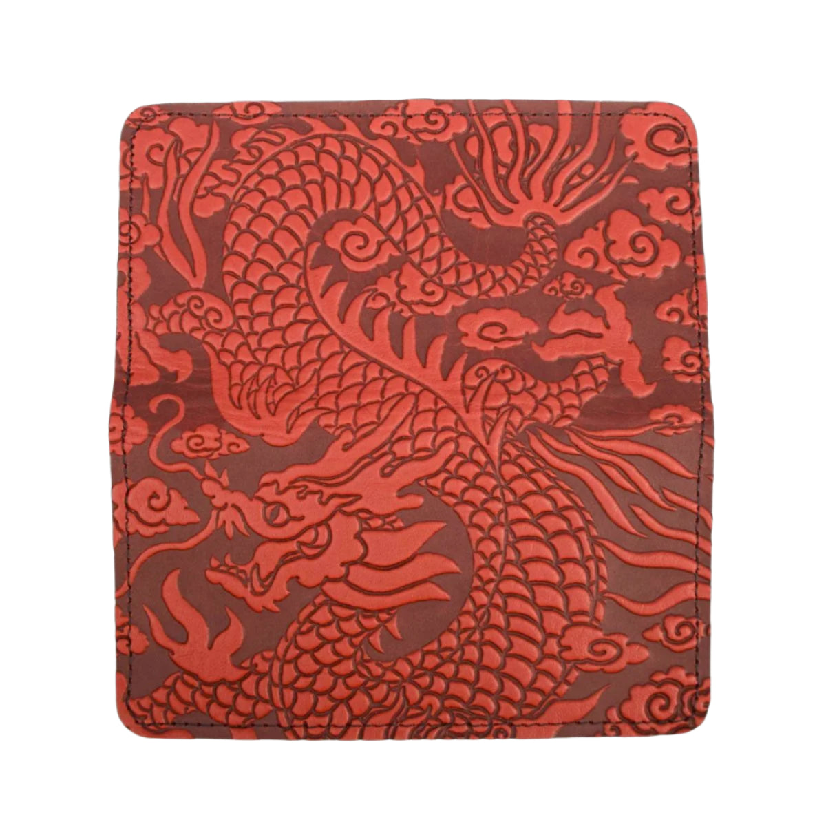 cloud dragon checkbook cover second open exterior