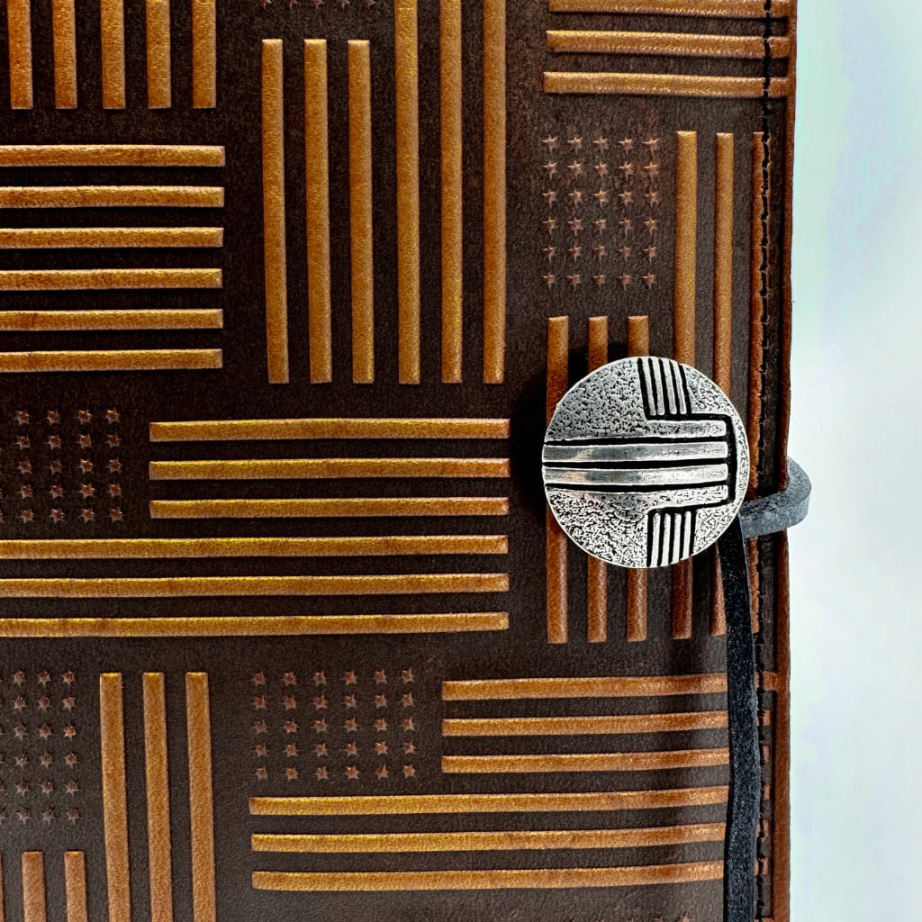 Limited Edition Leather Refillable Journal, American Flag