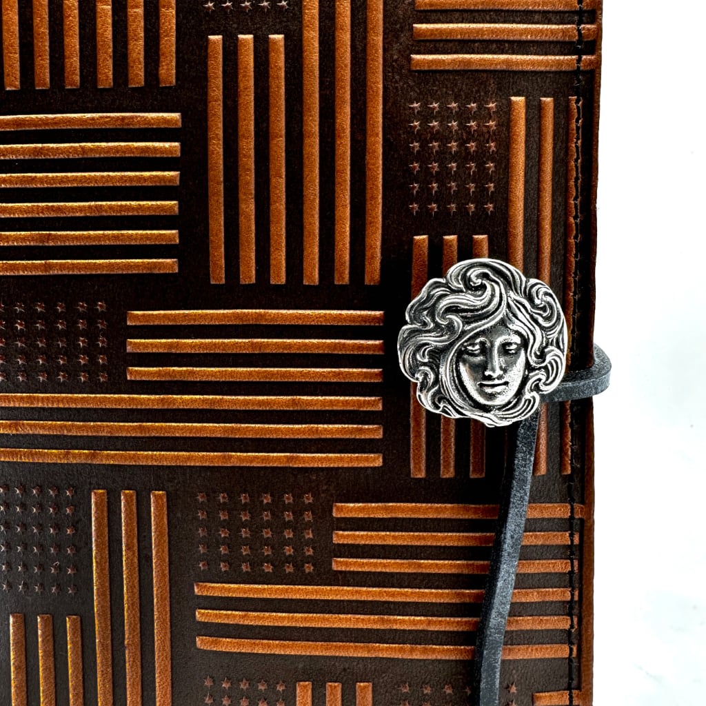Limited Edition Leather Refillable Journal, American Flag