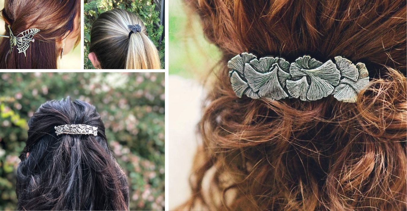 Metal Hair Clips & Hair Barrettes - Oberon Design