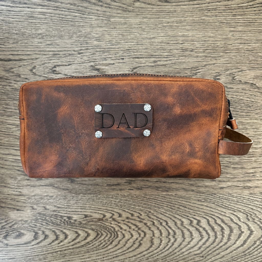 HAPPY EXTRA, Dopp Kit, Toiletry Bag, Hard Times in Copper