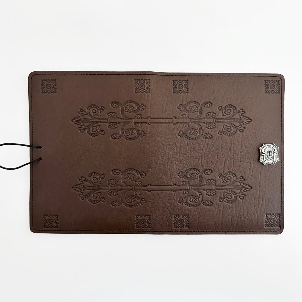 HAPPY EXTRA, Leather Cover for Kindle Paperwhite 11th generation, da Vinci in Chocolate